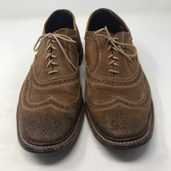 Allen Edmonds Neumok Wingtip Oxford Dress Shoe Walnut Brown Suede Mens 13 Career main image 9